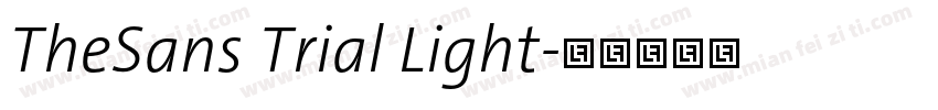 TheSans Trial Light字体转换